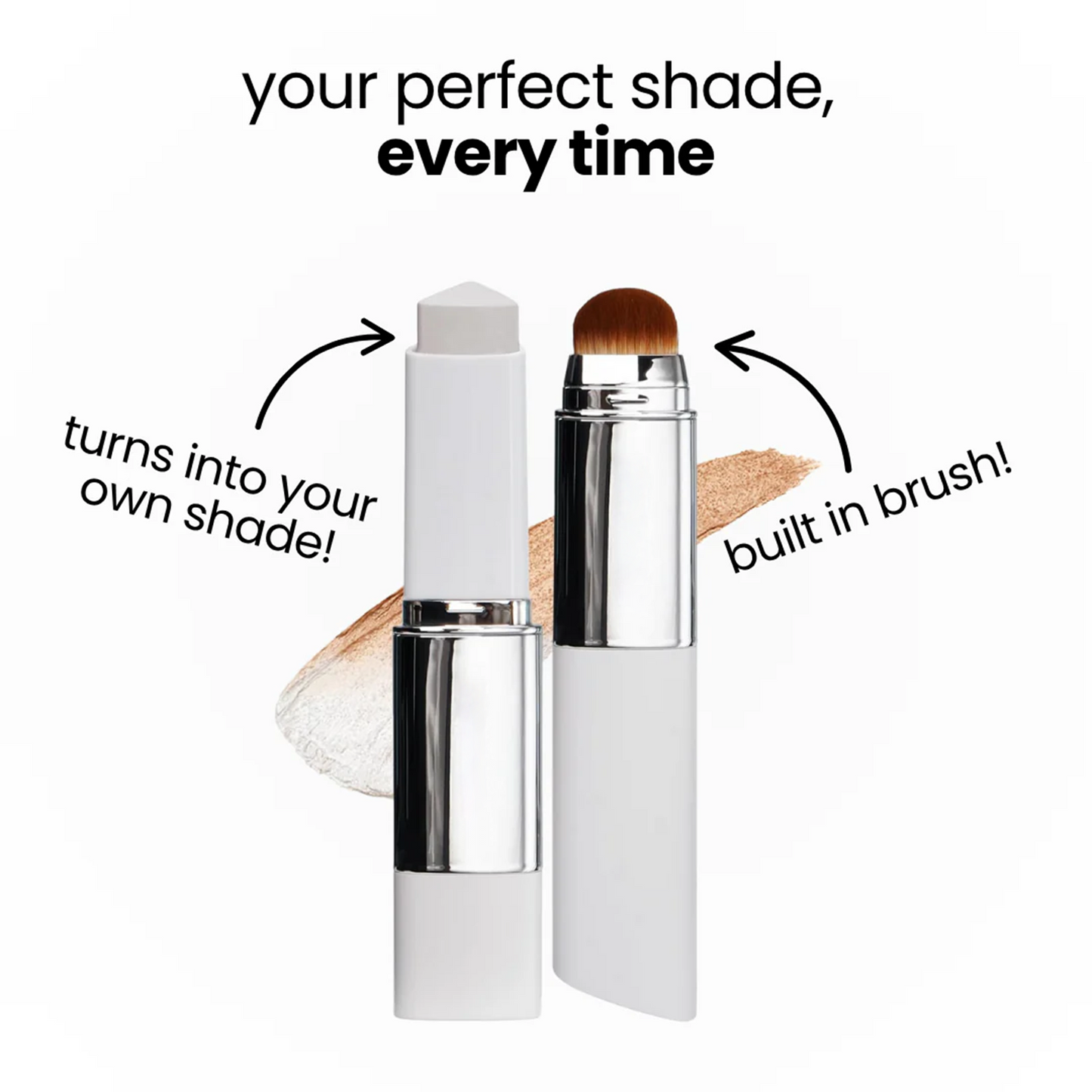 Two In One Color Changing Foundation Make-up Stick